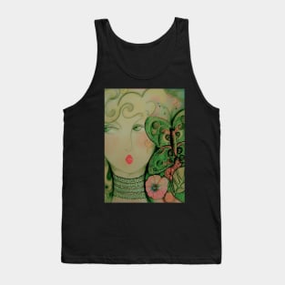 WOODLAND FAIRY ART DECO DOLLY GIRL Tank Top